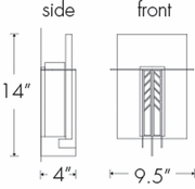 08155 Ultralights Lighting Geos Wall Sconce