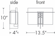 08159 Ultralights Lighting Geos Wall Sconce