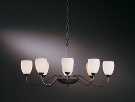 10-1304-07-G83-R Hubbardton Forge Eight-Arm Wrought Iron Oval Chandelier Return Product