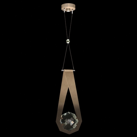 100002-3 Fine Art Lighting Aria 10.25"W Round Pendant with Soft Ombre Bronze Finish