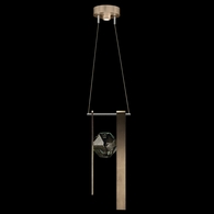 100003-3 Fine Art Lighting Aria 9"W Round Pendant with Soft Ombre Bronze Finish
