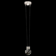 100004-1 Fine Art Lighting Aria 6"W Round Pendant with Brushed Silver Finish
