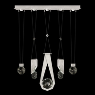 100006-1-11244 Fine Art Lighting Aria 43"W Linear Pendant with Brushed Silver Finish