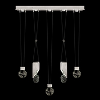 100006-1-11444 Fine Art Lighting Aria 43"W Linear Pendant with Brushed Silver Finish