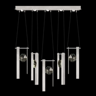 100006-1-33333 Fine Art Lighting Aria 43"W Linear Pendant with Brushed Silver Finish