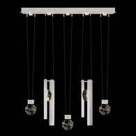 100006-1-33444 Fine Art Lighting Aria 43"W Linear Pendant with Brushed Silver Finish
