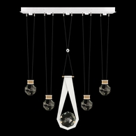 100006-2-24444 Fine Art Lighting Aria 43"W Linear Pendant with White/Gold Accents Finish