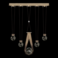 100006-3-24444 Fine Art Lighting Aria 43"W Linear Pendant with Soft Ombre Bronze Finish