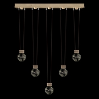 100006-3-44444 Fine Art Lighting Aria 43"W Linear Pendant with Soft Ombre Bronze Finish