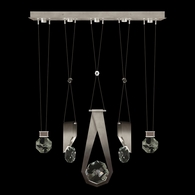100006-4-11244 Fine Art Lighting Aria 43"W Linear Pendant with Soft Ombre Silver Finish