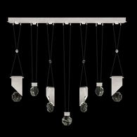 100007-1-1111444 Fine Art Lighting Aria 60"W Linear Pendant with Brushed Silver Finish