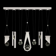 100007-1-1123344 Fine Art Lighting Aria 60"W Linear Pendant with Brushed Silver Finish