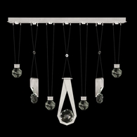 100007-1-1124444 Fine Art Lighting Aria 60"W Linear Pendant with Brushed Silver Finish