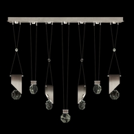 100007-4-1111444 Fine Art Lighting Aria 60"W Linear Pendant with Soft Ombre Silver Finish