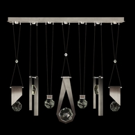 100007-4-1123344 Fine Art Lighting Aria 60"W Linear Pendant with Soft SilverOmbre Finish
