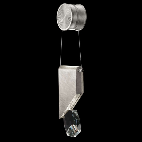 100008-1 Fine Art Lighting Aria 13.5"H Sconce with Brushed Silver Finish