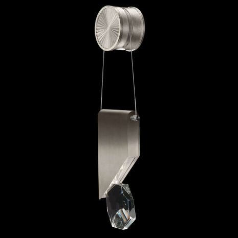100008-4 Fine Art Lighting Aria 13.5"H Sconce with Soft Ombre Silver Finish