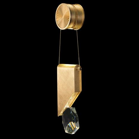 100008-5 Fine Art Lighting Aria 13.5"H Sconce with Brushed Gold Finish