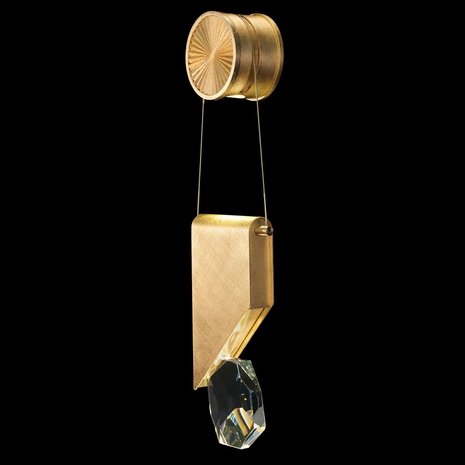 100008-5 Fine Art Lighting Aria 13.5"H Sconce with Brushed Gold Finish