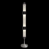 100011-11 Fine Art Lighting Bond 72"H Floor Lamp with Black & Silver/Diamond Blanket Finish