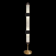 100011-22 Fine Art Lighting Bond 72"H Floor Lamp with Black & Gold/Bahama Sand Finish