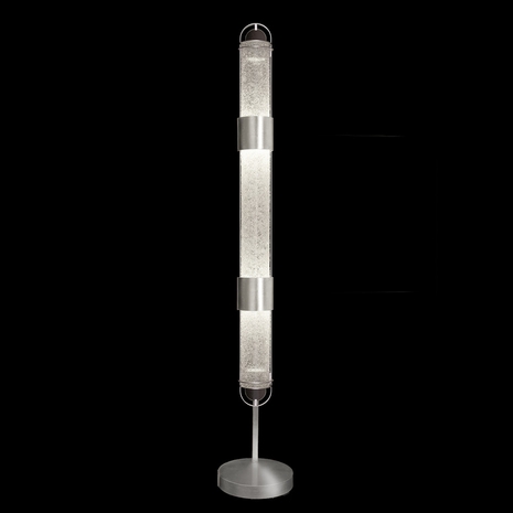 100011-41 Fine Art Lighting Bond 72"H Floor Lamp with Silver/Diamond Blanket Finish