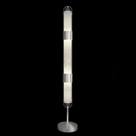 100011-42 Fine Art Lighting Bond 72"H Floor Lamp with Silver/Bahama Sand Finish