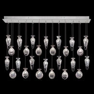 100022-15ST Fine Art Lamps Essence 54"W Rectangular Pendant with Silver Finish