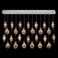100022-16ST Fine Art Lamps Essence 54"W Rectangular Pendant with Silver Finish
