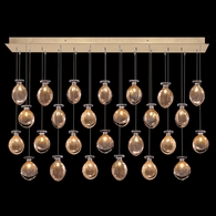 100022-24ST Fine Art Lamps Essence 54"W Rectangular Pendant with Gold Finish