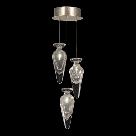 100033-21ST Fine Art Lamps Essence 8.5"W Round Pendant with Gold Finish