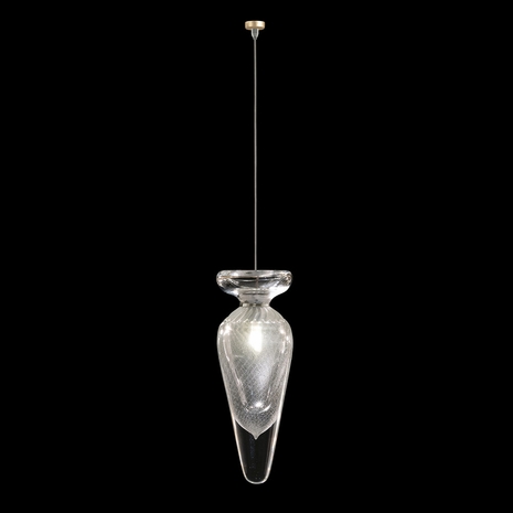 100035-21ST Fine Art Lamps Essence 4"W Round Drop Light with Gold Finish