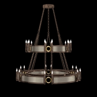 100036-212 Fine Art Lighting Mirage 50"W Round Chandelier with Bronze/Brass/Coco Finish