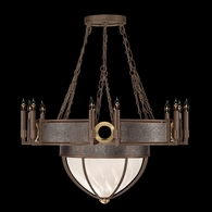 100037-211 Fine Art Lighting Mirage 35.75"W Round Chandelier with Bronze/Brass/Pebble Finish