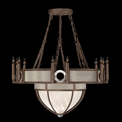 100037-222 Fine Art Lighting Mirage 35.75"W Round Chandelier with Bronze/Nickel/Coco Finish