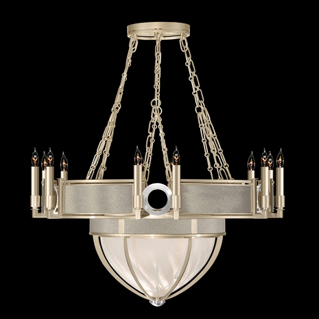 100037-622 Fine Art Lighting Mirage 35.75"W Round Chandelier with Champagne/Nickel/Coco Finish