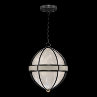 100038-112 Fine Art Lighting Mirage 18.75"W Round Pendant with Black Iron/Brass/Coco Finish