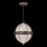100038-221 Fine Art Lighting Mirage 18.75"W Round Pendant with Bronze/Nickel/Pebble Finish