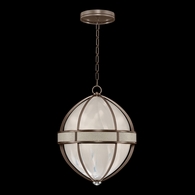 100038-222 Fine Art Lighting Mirage 18.75"W Round Pendant with Bronze/Nickel/Coco Finish