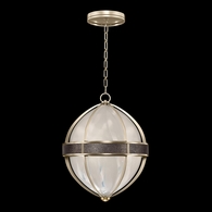 100038-611 Fine Art Lighting Mirage 18.75"W Round Pendant with Champagne/Brass/Pebble Finish