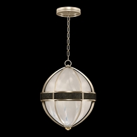 100038-613 Fine Art Lighting Mirage 18.75"W Round Pendant with Champagne/Brass/Black Knight Finish