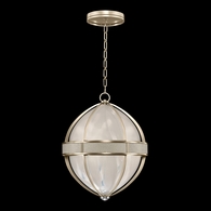 100038-622 Fine Art Lighting Mirage 18.75"W Round Pendant with Champagne/Nickel/Coco Finish