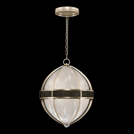 100038-623 Fine Art Lighting Mirage 18.75"W Round Pendant with Champagne/Nickel/Black Knight Finish