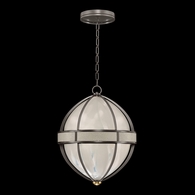 100038-712 Fine Art Lighting Mirage 18.75"W Round Pendant with Midnight Steel/Brass/Coco Finish