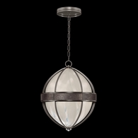 100038-721 Fine Art Lighting Mirage 18.75"W Round Pendant with Midnight Steel/Nickel/Pebble Finish