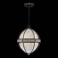 100038-722 Fine Art Lighting Mirage 18.75"W Round Pendant with Midnight Steel/Nickel/Coco Finish