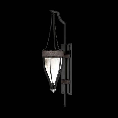 100039-121 Fine Art Lighting Mirage 32.5"H Sconce with Black Iron/Nickel/Pebble Finish