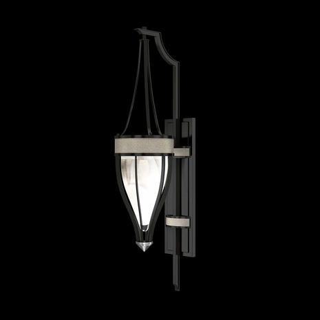 100039-122 Fine Art Lighting Mirage 32.5"H Sconce with Black Iron/Nickel/Coco Finish