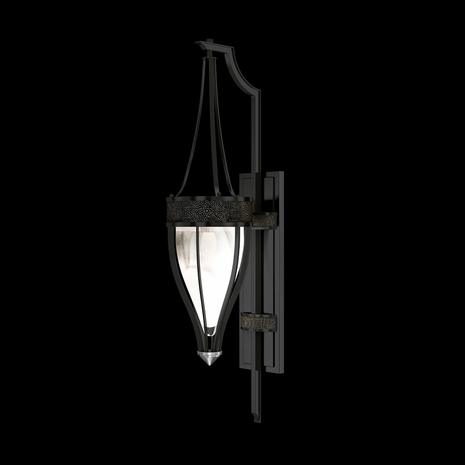 100039-123 Fine Art Lighting Mirage 32.5"H Sconce with Black Iron/Nickel/Black Knight Finish