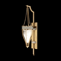 100039-312 Fine Art Lighting Mirage 32.5"H Sconce with Gold Leaf/Brass/Coco Finish